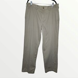 Croft & Barrow Classic Fit beige flat pants 36x32